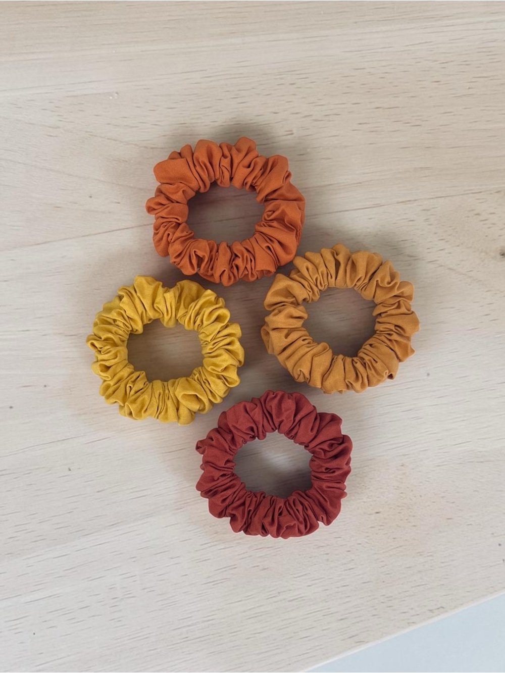 Cotton Scrunchie Set - Autumn Colors